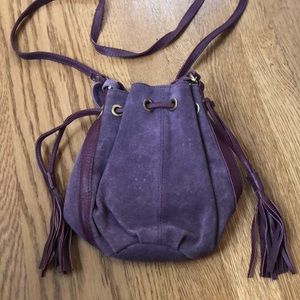 TopShop Suede Bucket Bag